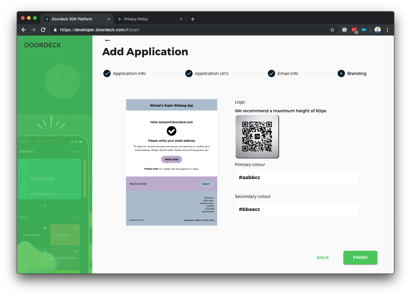 Authenticating Your Users | Doordeck Developer Hub