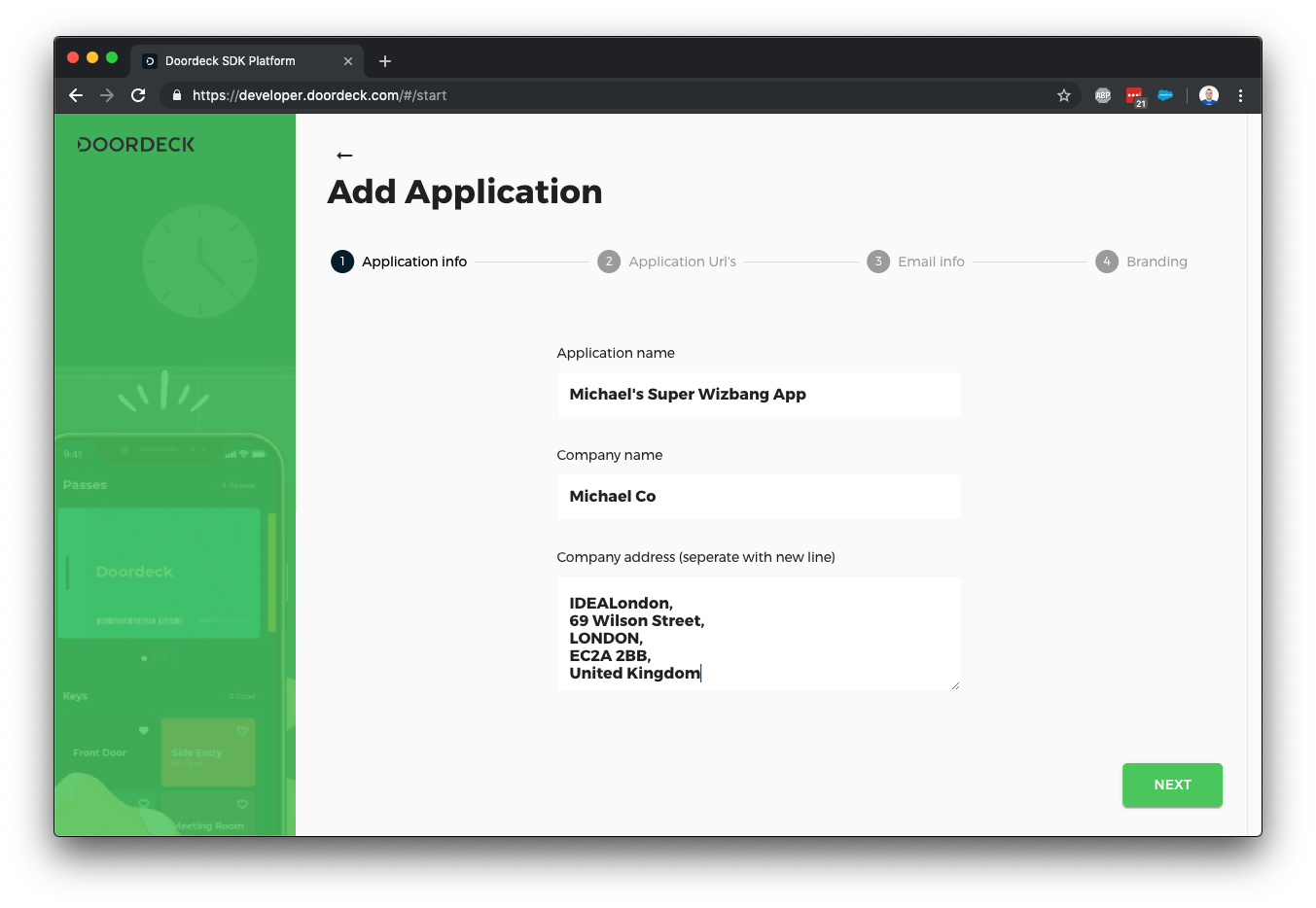 Authenticating Your Users | Doordeck Developer Hub